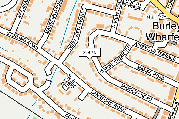 LS29 7NJ map - OS OpenMap – Local (Ordnance Survey)