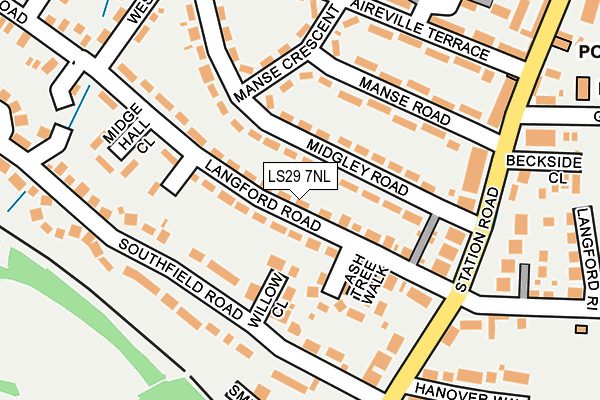 LS29 7NL map - OS OpenMap – Local (Ordnance Survey)