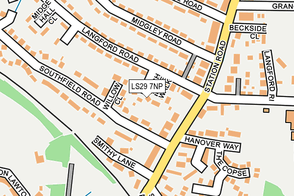 LS29 7NP map - OS OpenMap – Local (Ordnance Survey)