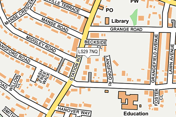 LS29 7NQ map - OS OpenMap – Local (Ordnance Survey)