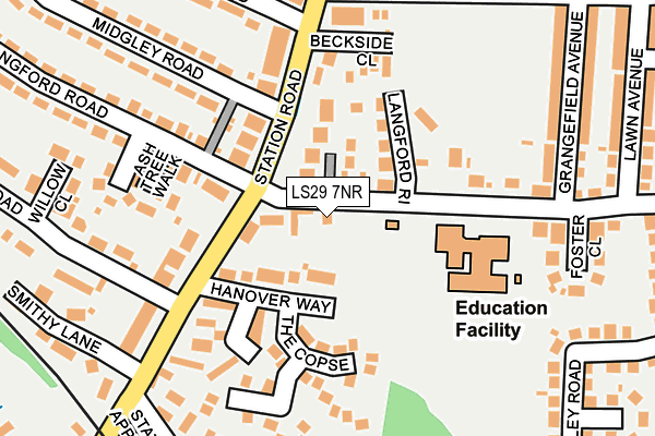 LS29 7NR map - OS OpenMap – Local (Ordnance Survey)