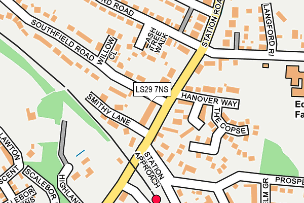 LS29 7NS map - OS OpenMap – Local (Ordnance Survey)