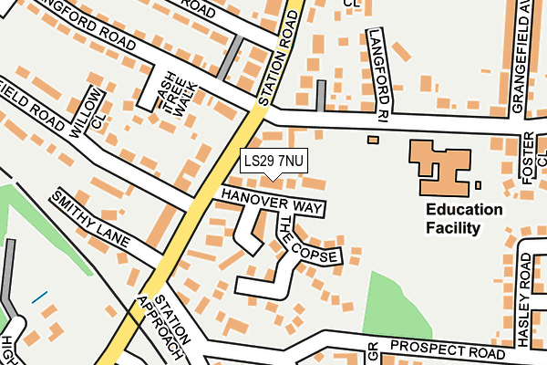LS29 7NU map - OS OpenMap – Local (Ordnance Survey)