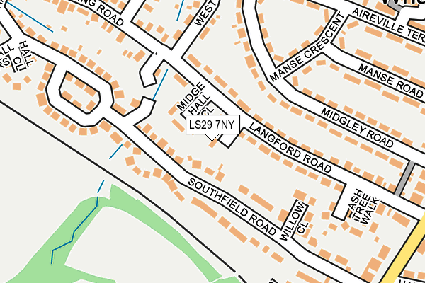 LS29 7NY map - OS OpenMap – Local (Ordnance Survey)