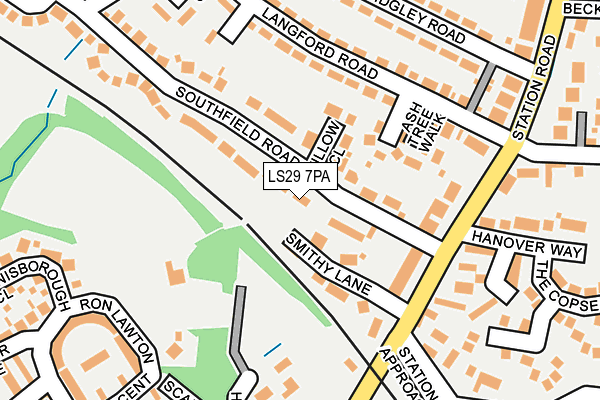 LS29 7PA map - OS OpenMap – Local (Ordnance Survey)