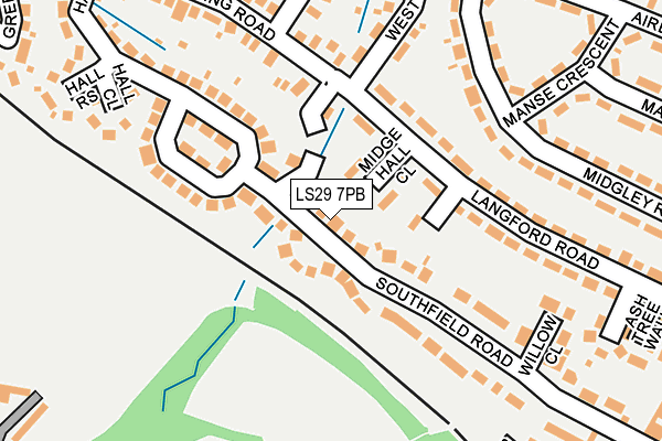 LS29 7PB map - OS OpenMap – Local (Ordnance Survey)