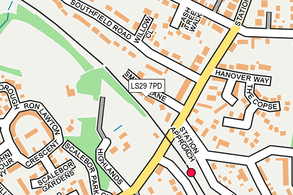 LS29 7PD map - OS OpenMap – Local (Ordnance Survey)