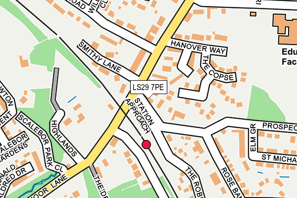 LS29 7PE map - OS OpenMap – Local (Ordnance Survey)