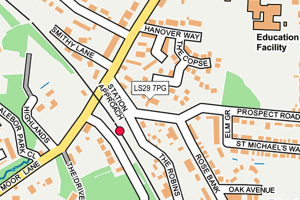 LS29 7PG map - OS OpenMap – Local (Ordnance Survey)