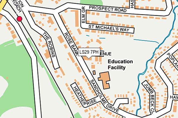 LS29 7PH map - OS OpenMap – Local (Ordnance Survey)