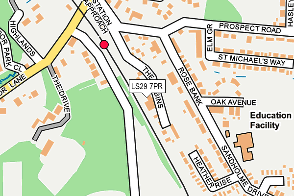 LS29 7PR map - OS OpenMap – Local (Ordnance Survey)