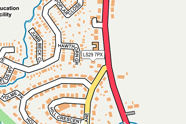 LS29 7PX map - OS OpenMap – Local (Ordnance Survey)