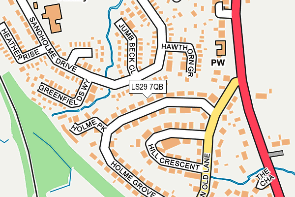 LS29 7QB map - OS OpenMap – Local (Ordnance Survey)