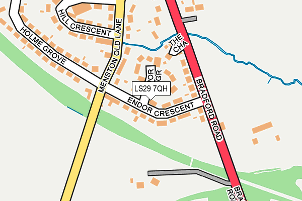 LS29 7QH map - OS OpenMap – Local (Ordnance Survey)