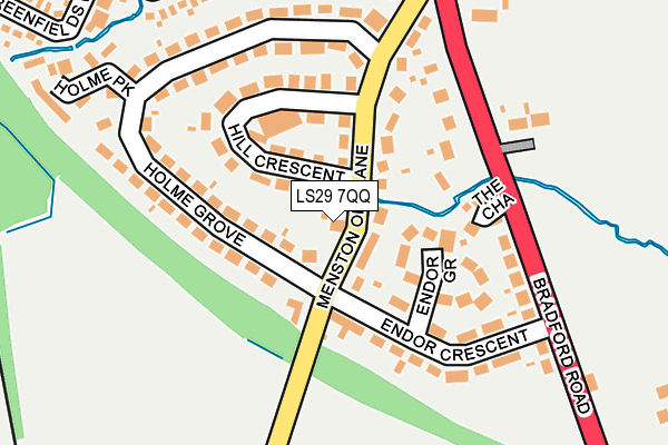 LS29 7QQ map - OS OpenMap – Local (Ordnance Survey)