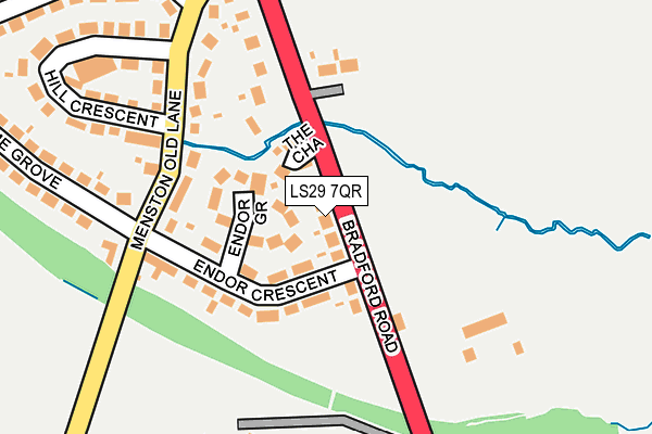 LS29 7QR map - OS OpenMap – Local (Ordnance Survey)