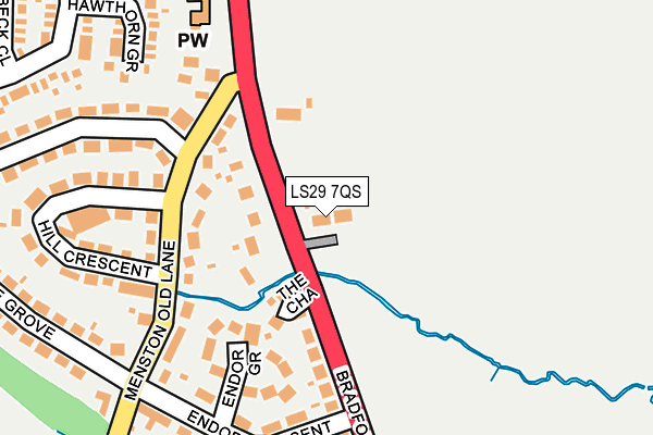 LS29 7QS map - OS OpenMap – Local (Ordnance Survey)