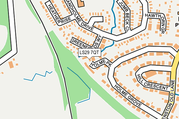 LS29 7QT map - OS OpenMap – Local (Ordnance Survey)