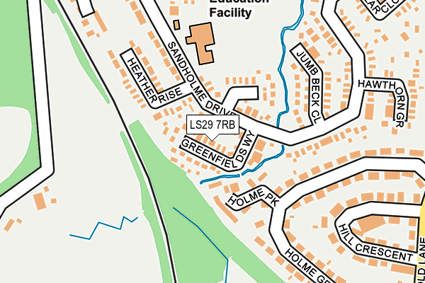 LS29 7RB map - OS OpenMap – Local (Ordnance Survey)