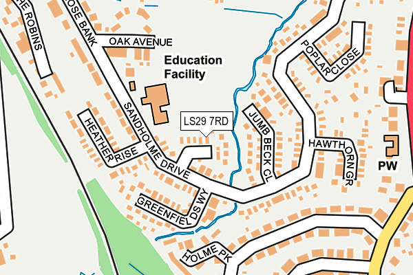 LS29 7RD map - OS OpenMap – Local (Ordnance Survey)