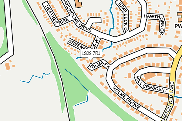 LS29 7RJ map - OS OpenMap – Local (Ordnance Survey)