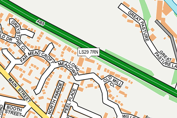 LS29 7RN map - OS OpenMap – Local (Ordnance Survey)
