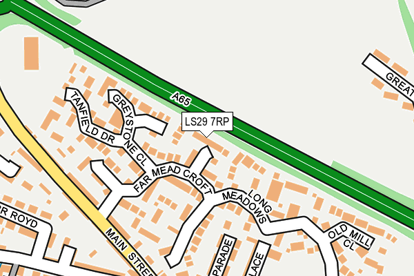 LS29 7RP map - OS OpenMap – Local (Ordnance Survey)