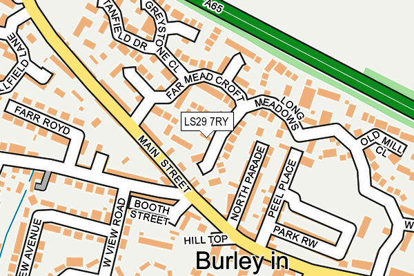 LS29 7RY map - OS OpenMap – Local (Ordnance Survey)