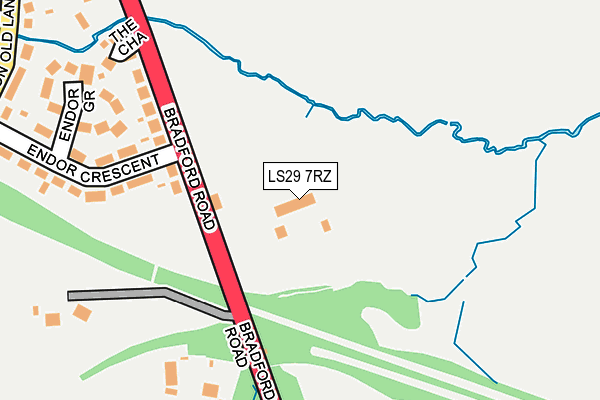 LS29 7RZ map - OS OpenMap – Local (Ordnance Survey)