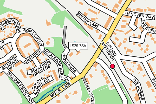 LS29 7SA map - OS OpenMap – Local (Ordnance Survey)
