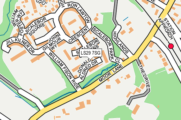 LS29 7SG map - OS OpenMap – Local (Ordnance Survey)