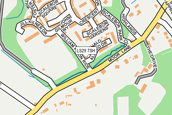 LS29 7SH map - OS OpenMap – Local (Ordnance Survey)