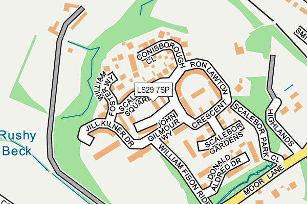 LS29 7SP map - OS OpenMap – Local (Ordnance Survey)