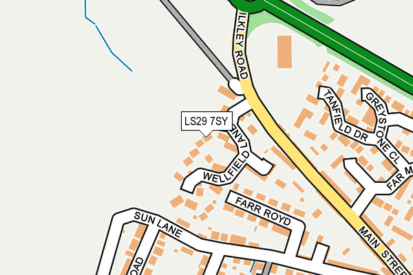 LS29 7SY map - OS OpenMap – Local (Ordnance Survey)