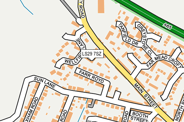 LS29 7SZ map - OS OpenMap – Local (Ordnance Survey)