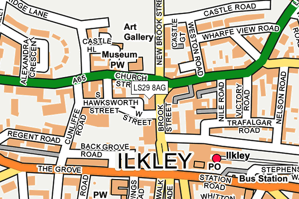 Map of WELLS HOUSE (ILKLEY) MANAGEMENT COMPANY LIMITED at local scale