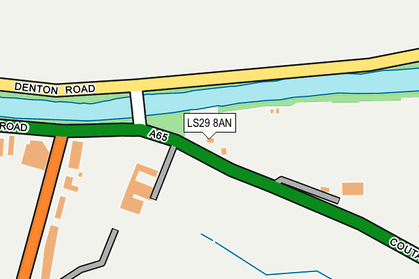 LS29 8AN map - OS OpenMap – Local (Ordnance Survey)