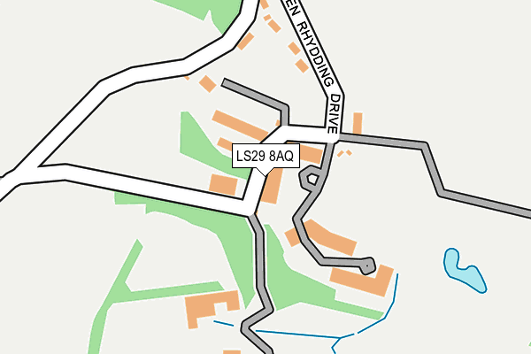 LS29 8AQ map - OS OpenMap – Local (Ordnance Survey)