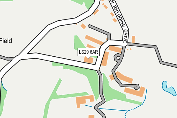 LS29 8AR map - OS OpenMap – Local (Ordnance Survey)