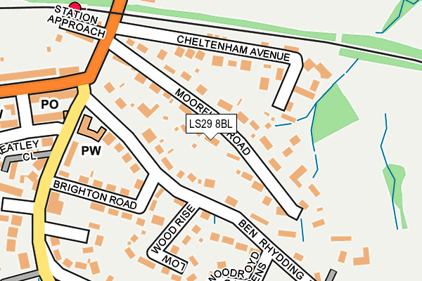 LS29 8BL map - OS OpenMap – Local (Ordnance Survey)