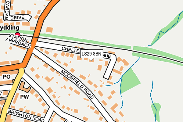 LS29 8BN map - OS OpenMap – Local (Ordnance Survey)