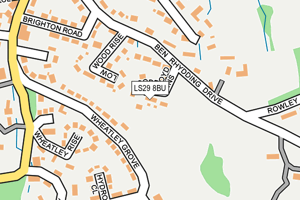 LS29 8BU map - OS OpenMap – Local (Ordnance Survey)
