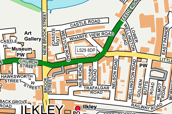 Map of LISHMAN'S OF ILKLEY LLP at local scale