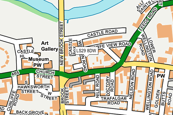 LS29 8DW map - OS OpenMap – Local (Ordnance Survey)