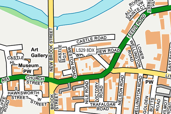 LS29 8DX map - OS OpenMap – Local (Ordnance Survey)