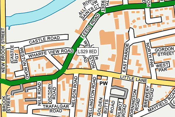 LS29 8ED map - OS OpenMap – Local (Ordnance Survey)