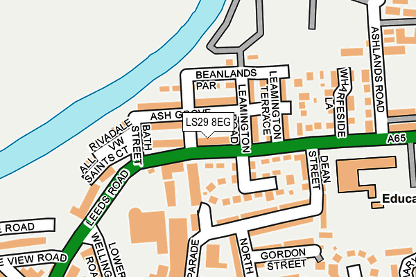 LS29 8EG map - OS OpenMap – Local (Ordnance Survey)