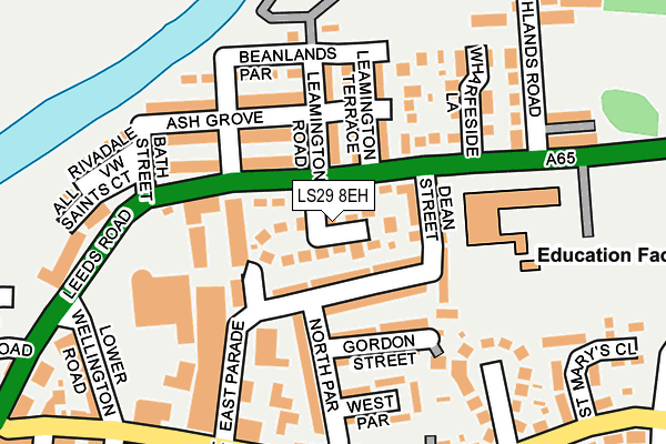 LS29 8EH map - OS OpenMap – Local (Ordnance Survey)