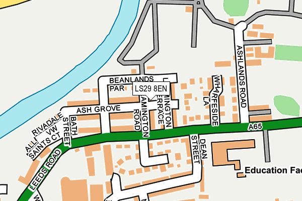 LS29 8EN map - OS OpenMap – Local (Ordnance Survey)
