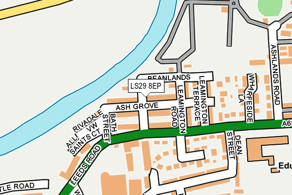LS29 8EP map - OS OpenMap – Local (Ordnance Survey)